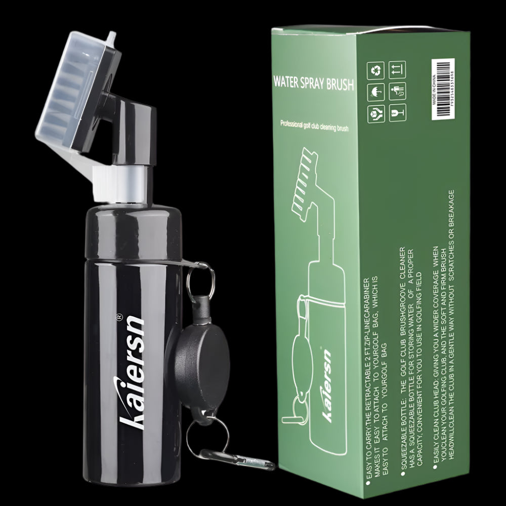 Kaiersn Golf Club Cleaner Groove Tube Golf Brush Golf Club Brush with Leakproof Reservoir Tube Squeeze Bottle for Easy Cleaning